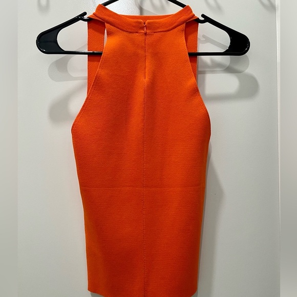 NWT Zara open chest orange top (size S) - Picture 3 of 4